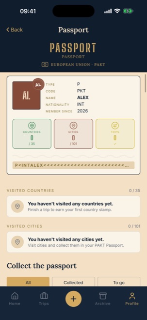 Everything saved — even after the trip — PAKT